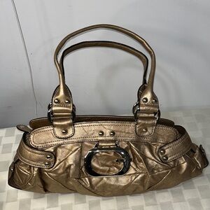 Guess Metallic Gold Shoulder Bag